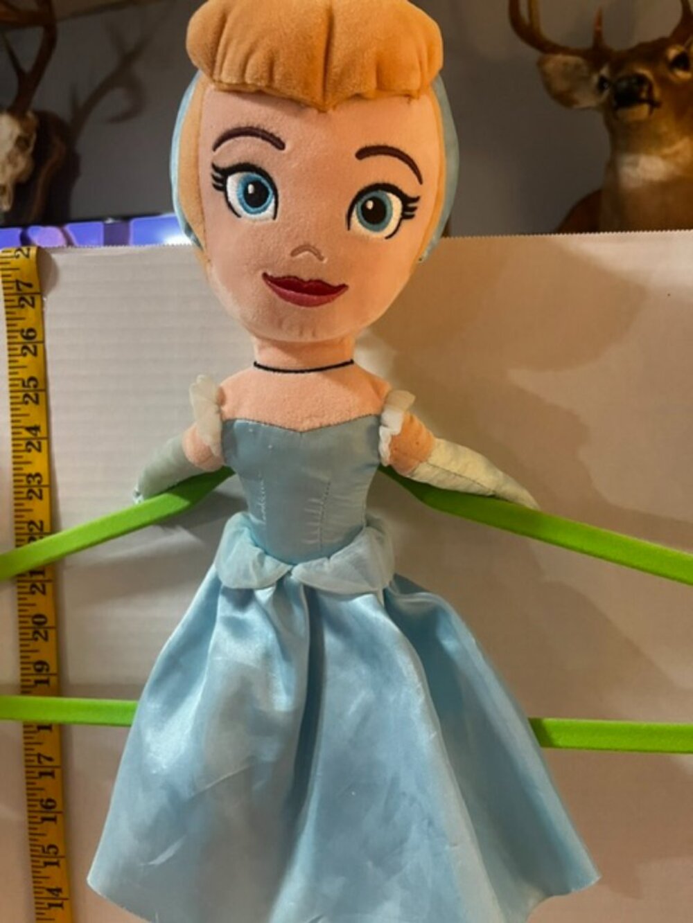 Kohl's Cares Disney Princess Cinderella Doll Plush 16" Blue Dress Yellow Stuffed